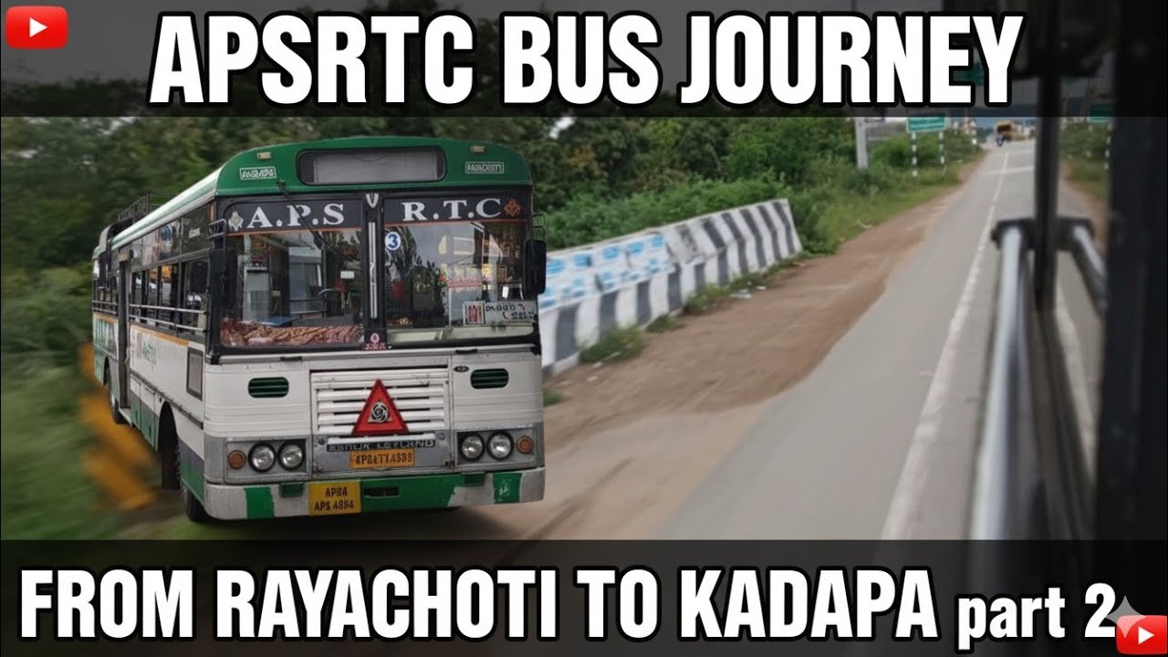 APSRTC RAYACHOTY TO KADAPA JOURNEY ON PALLE VELUGU BUS PART - 2 |PALLE VELUGU #busjourney #apsrtcbus