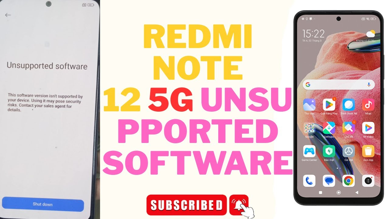 Redmi note 12 5g unsupported software fix