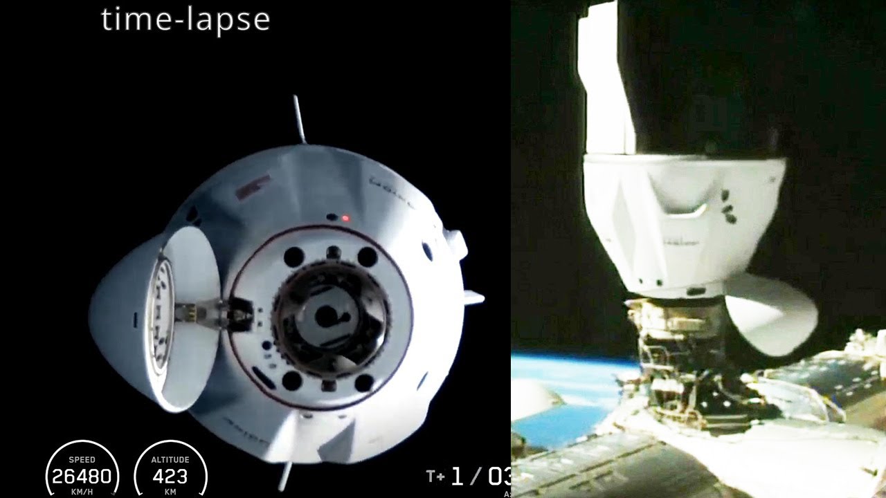 Ax-4 Crew Dragon docking