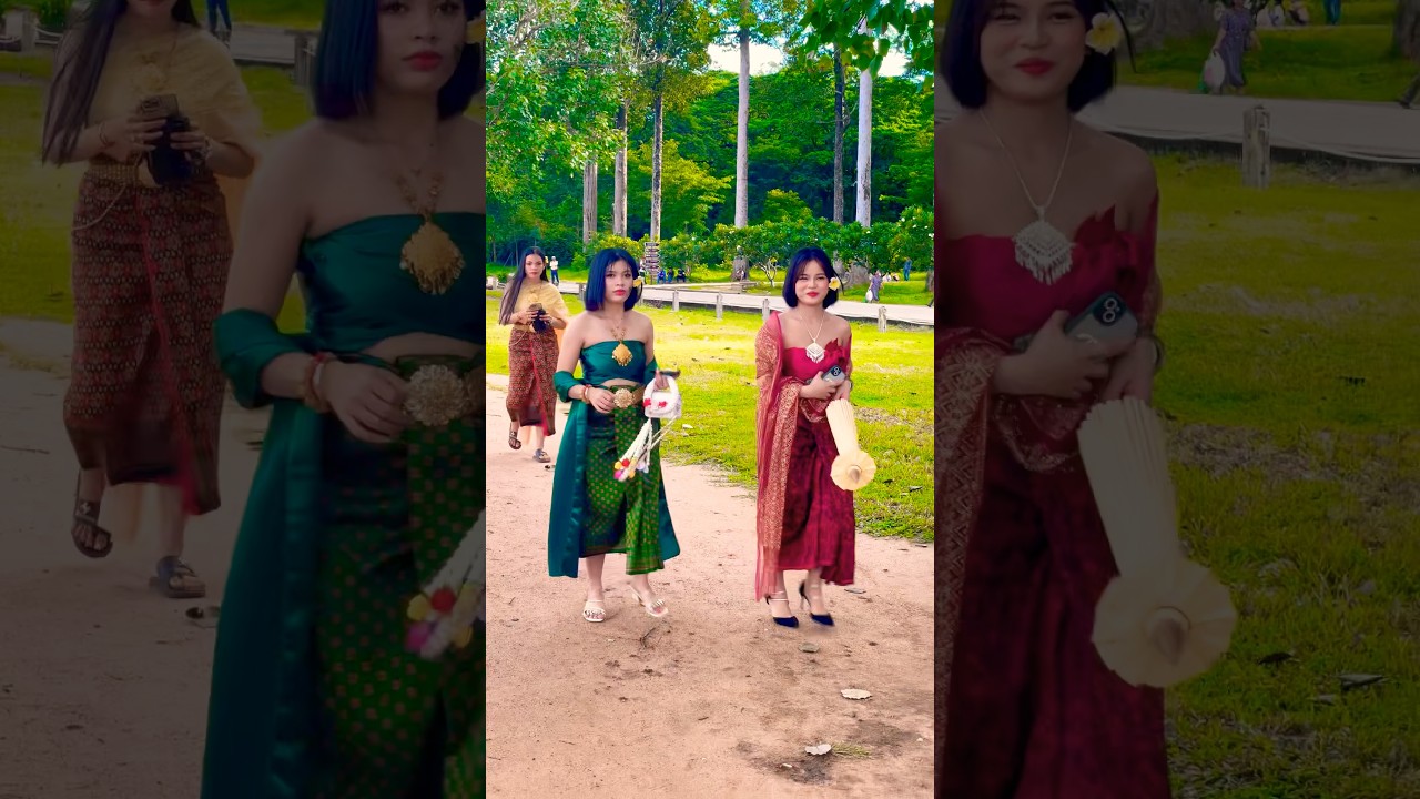 🔥Khmer Traditional Clothes #youtubeshorts #cambodia #travel