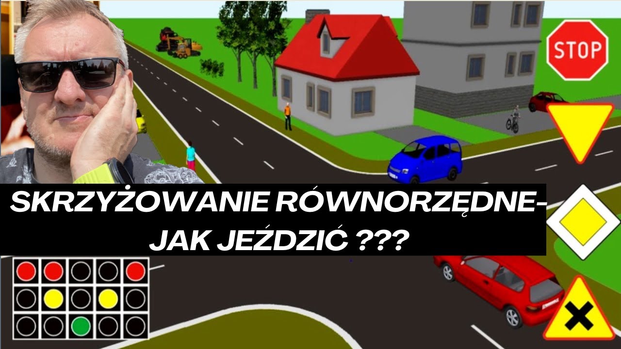 SKRZYŻOWANIE RÓWNORZĘDNE- kto ma pierwszeństwo przejazdu ?