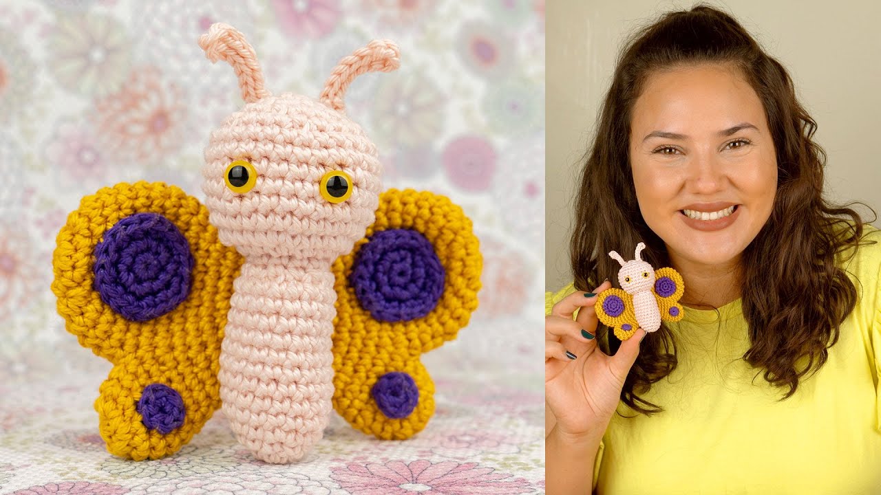 COMO FAZER BORBOLETA DE AMIGURUMI | ATELIÊ JÉSSICA BRANDÃO | #105