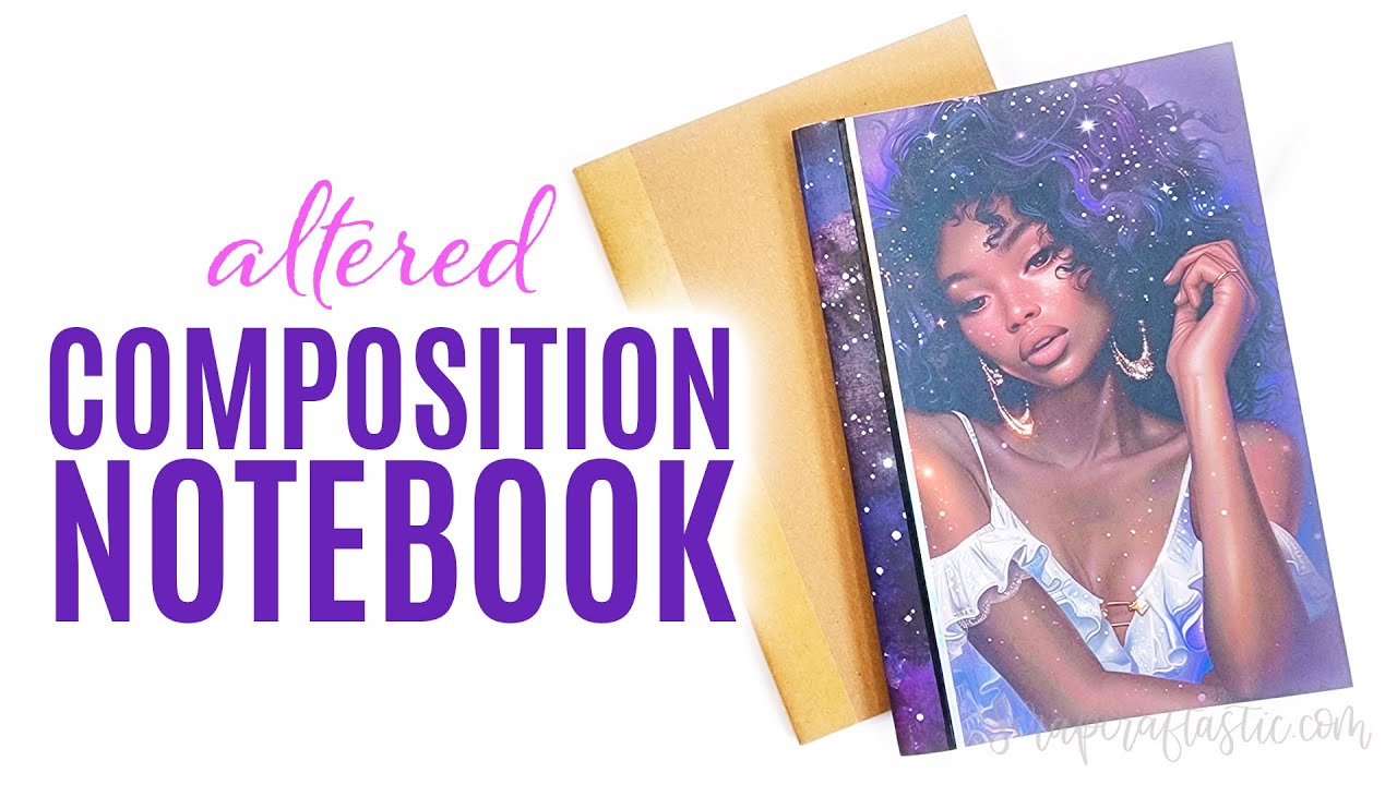 How To Alter A Composition Notebook Cover DIY NEW Craft Journal
