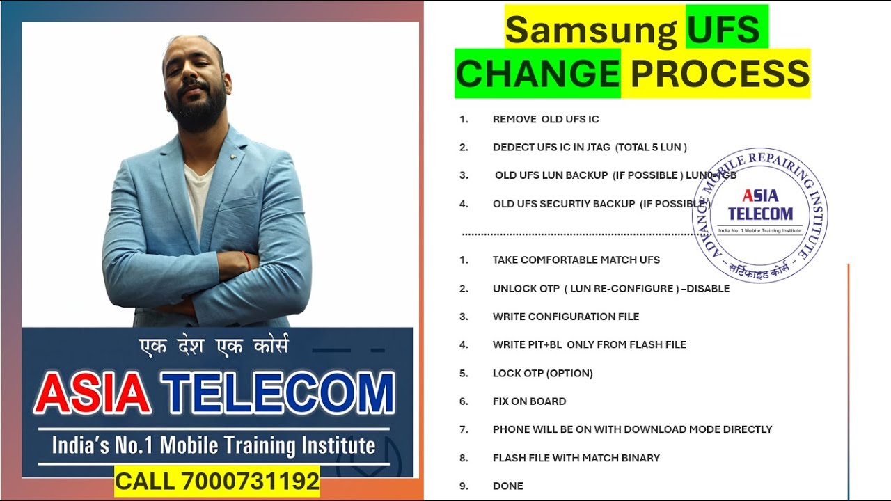 All Samsung UFS IC Change Process With Dump & Without Dump ( Full Detail For Studetns )