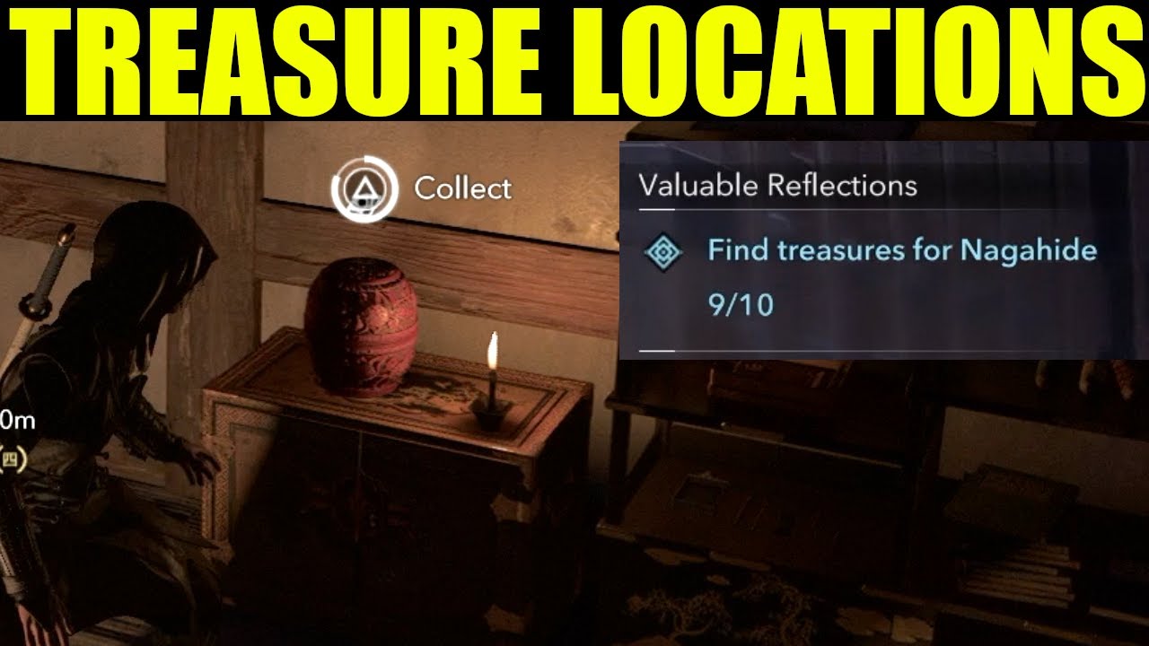 How to Find treasures for Nagahide | Assassin's Creed Shadows Valuable reflections  (ALL LOCATIONS)
