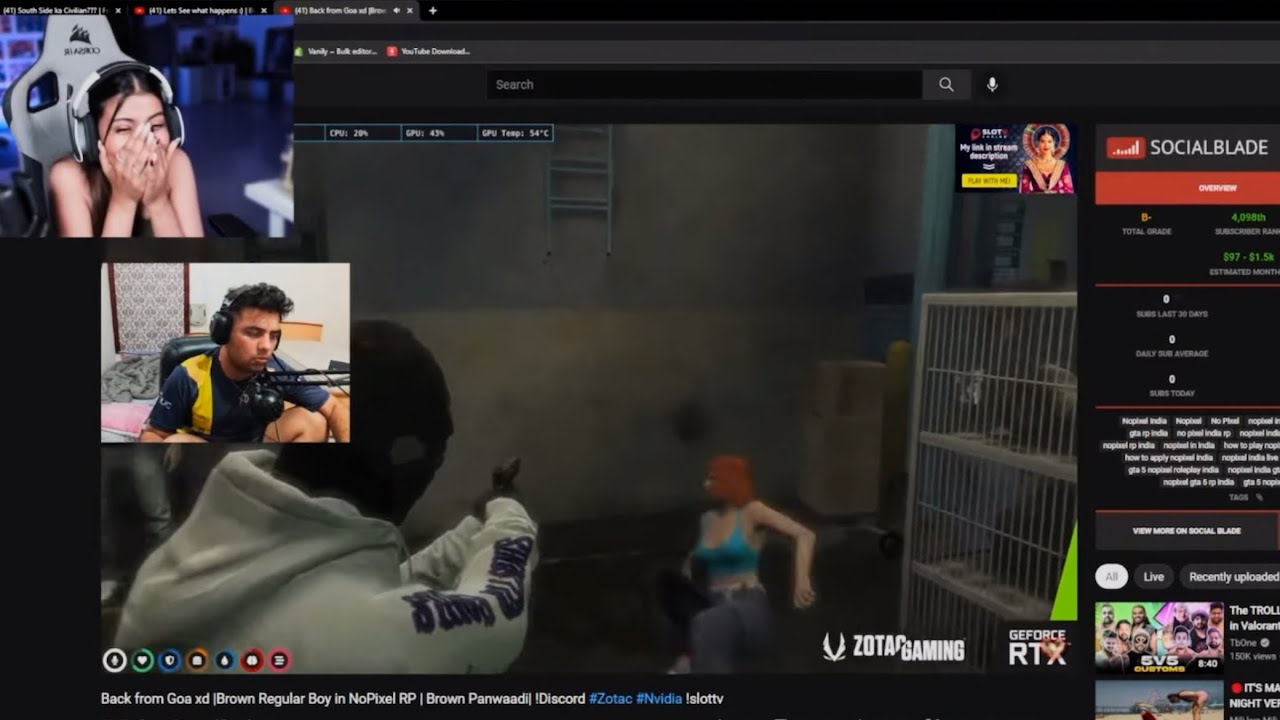Mili kya Mili Reaction on Fonchi Birbal vs Leila | GTA 5 RP | Nopixel India | YT VICKY
