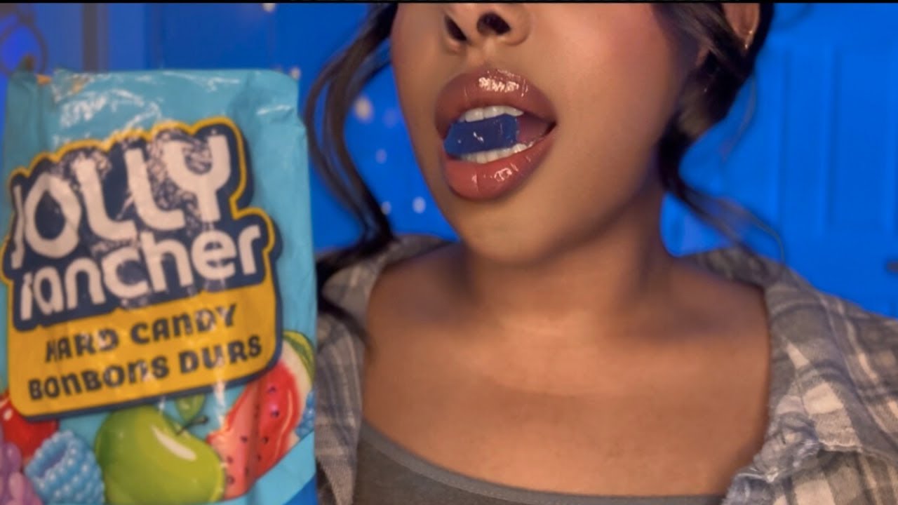 ASMR Cupped Clicky Whisper with Candy Mouth Sounds
