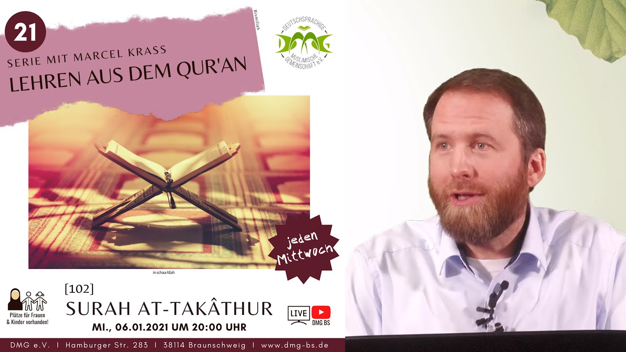 SURE 102: AT-TAKĀTHUR (DAS STREBEN NACH MEHR) mit Marcel Krass in Braunschweig