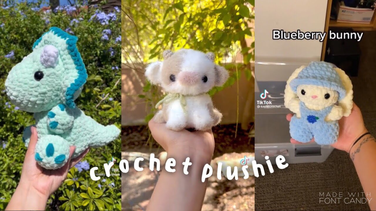 crochet a plushie with me / tiktok compilation🧶