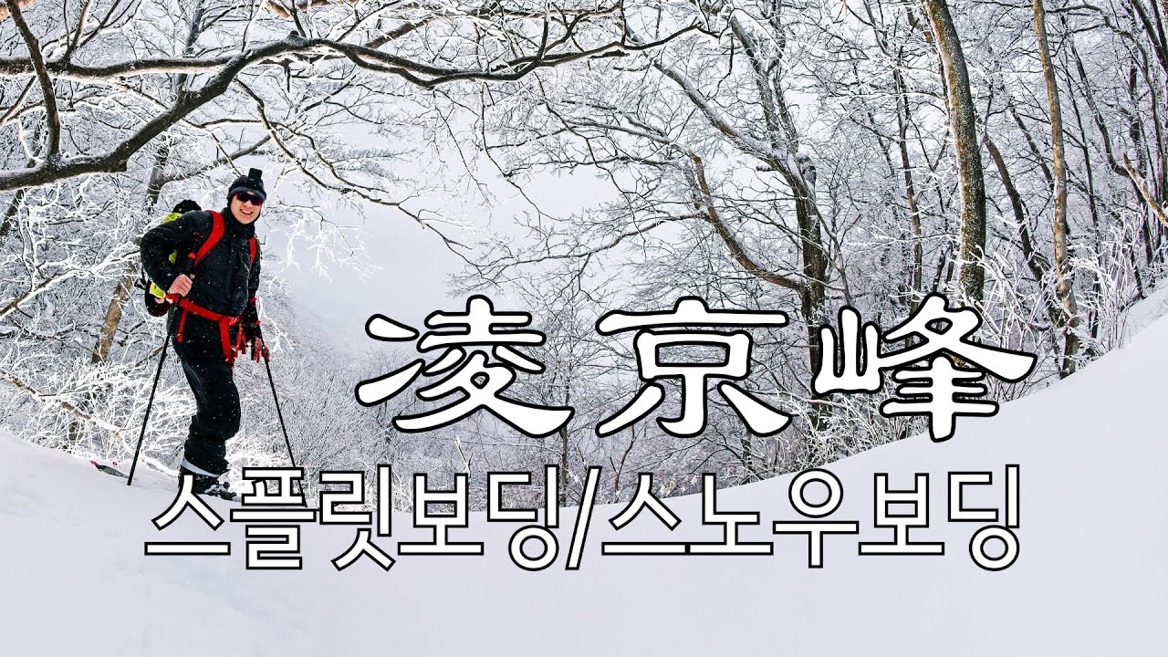 우리나라 산에서도 스노우보드를 탈수있다. 스플릿보딩 / 능경봉 / 스노우보드 / 스노우슈 / 설피