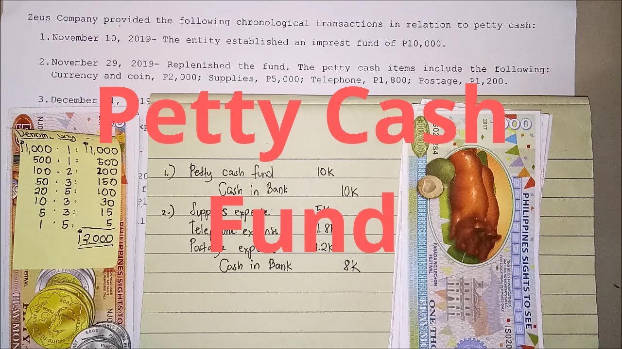 Journal Entries - Imprest Fund System