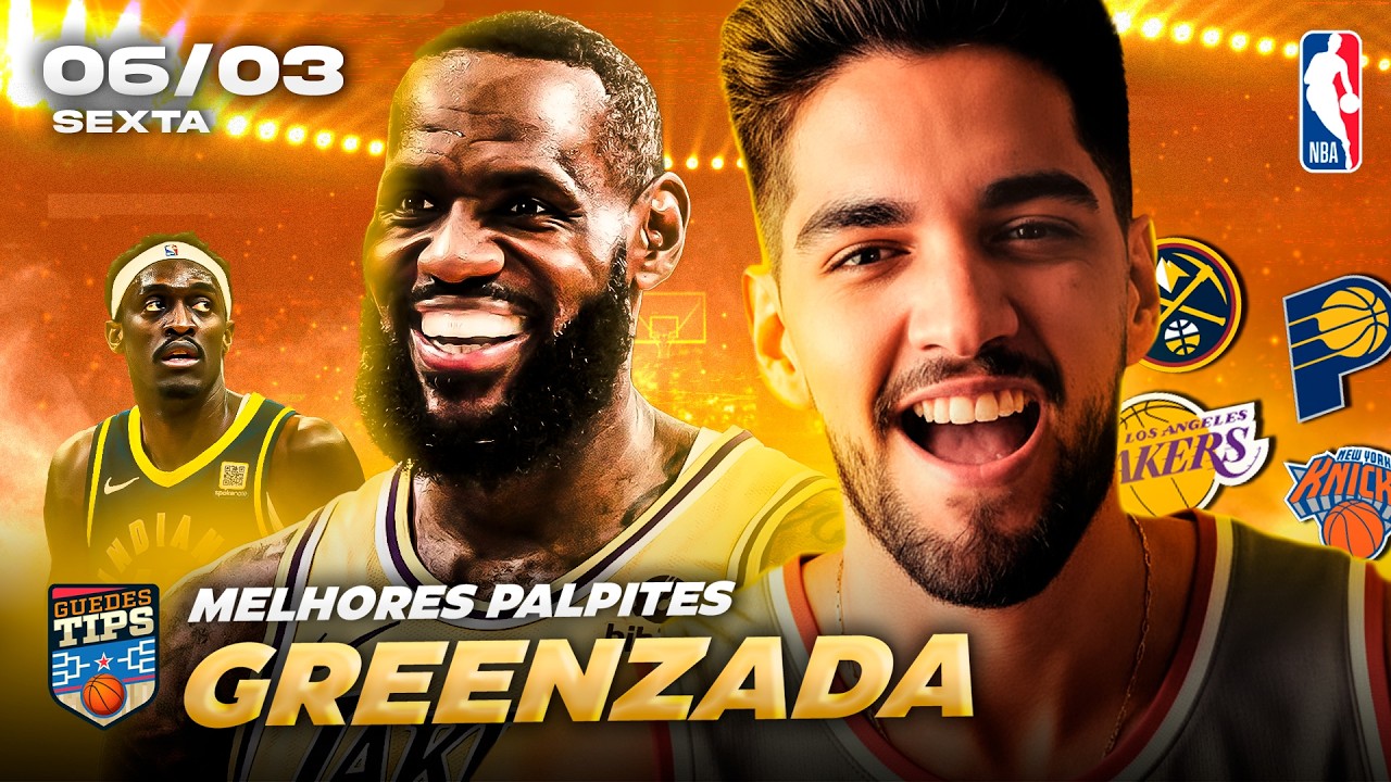 PALPITES DA NBA PARA HOJE 06 03 2026 (SEXTA-FEIRA) + BILHETE PRONTO