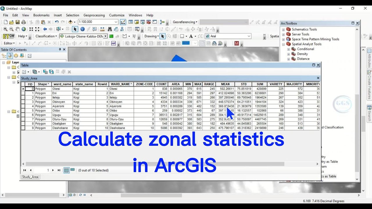 How to calculate zonal statistics in ArcGIS