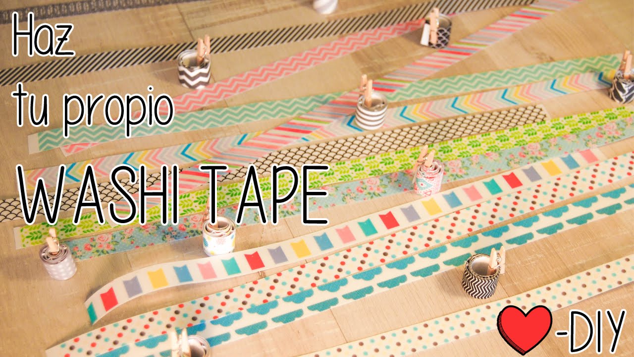 Haz tu propio WASHI TAPE   DIY