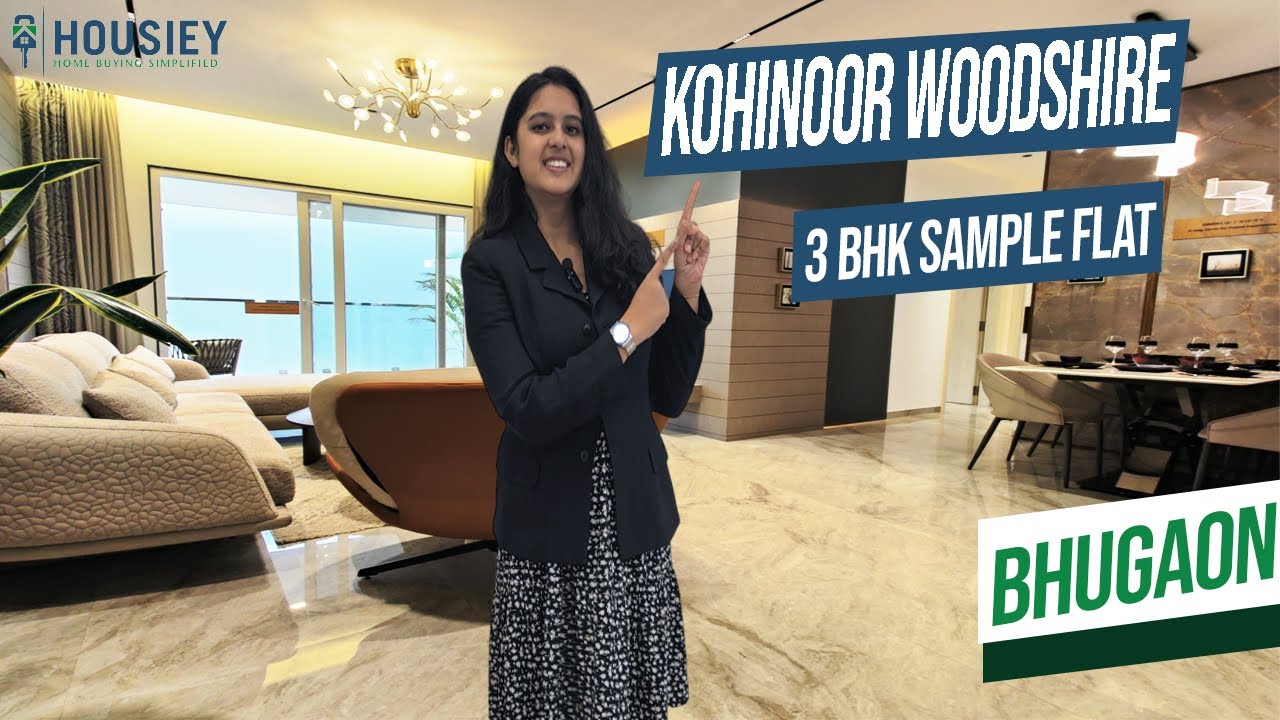Kohinoor Woodshire Bhugaon | 3 BHK Sample Flat Tour [2025] | Kohinoor Bhugaon Pune