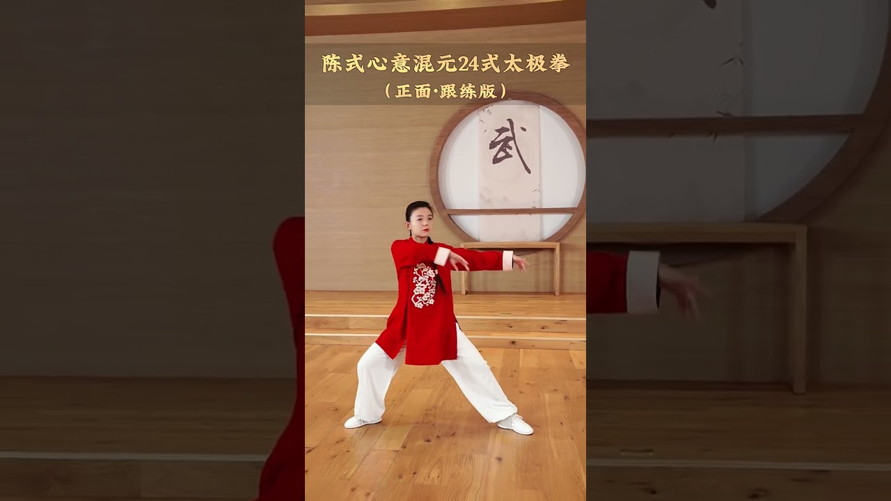 陳式心意混元24式太極拳（正面）完整版演练