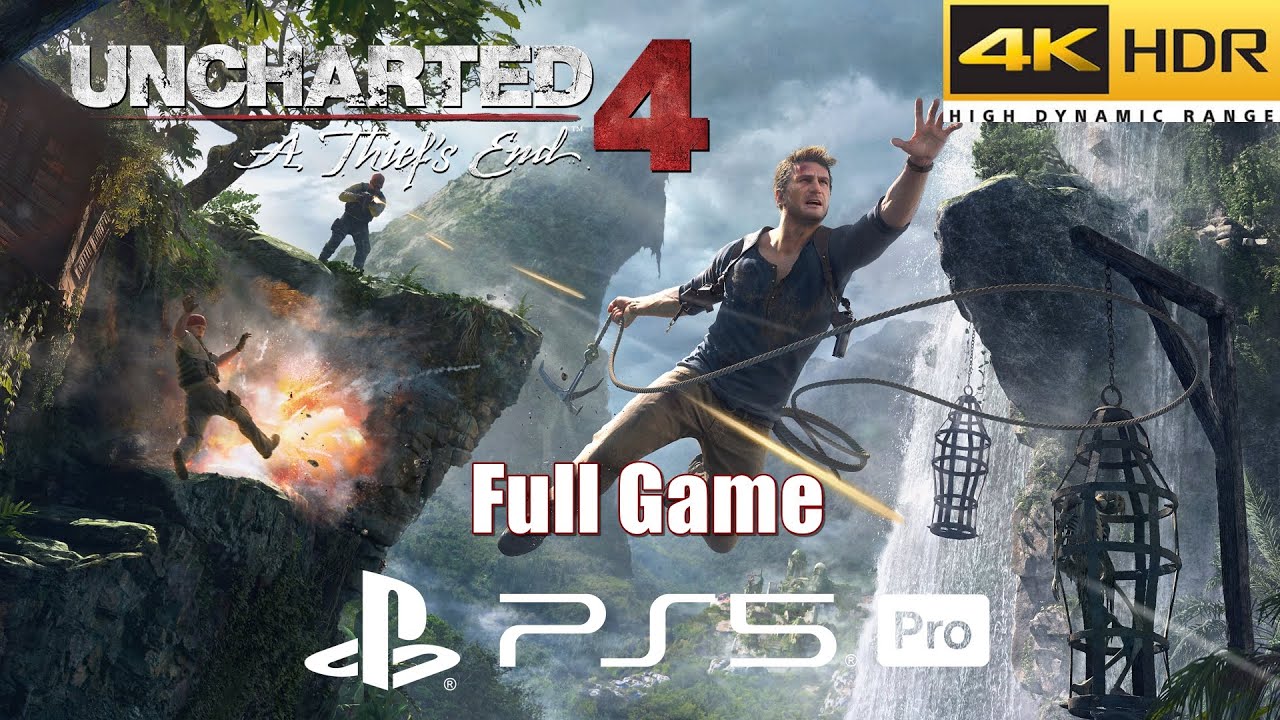 Uncharted 4 A Thiefs End PS5 Pro | Full Game Walkthrough in 4K HDR 60FPS (Must Play #08)