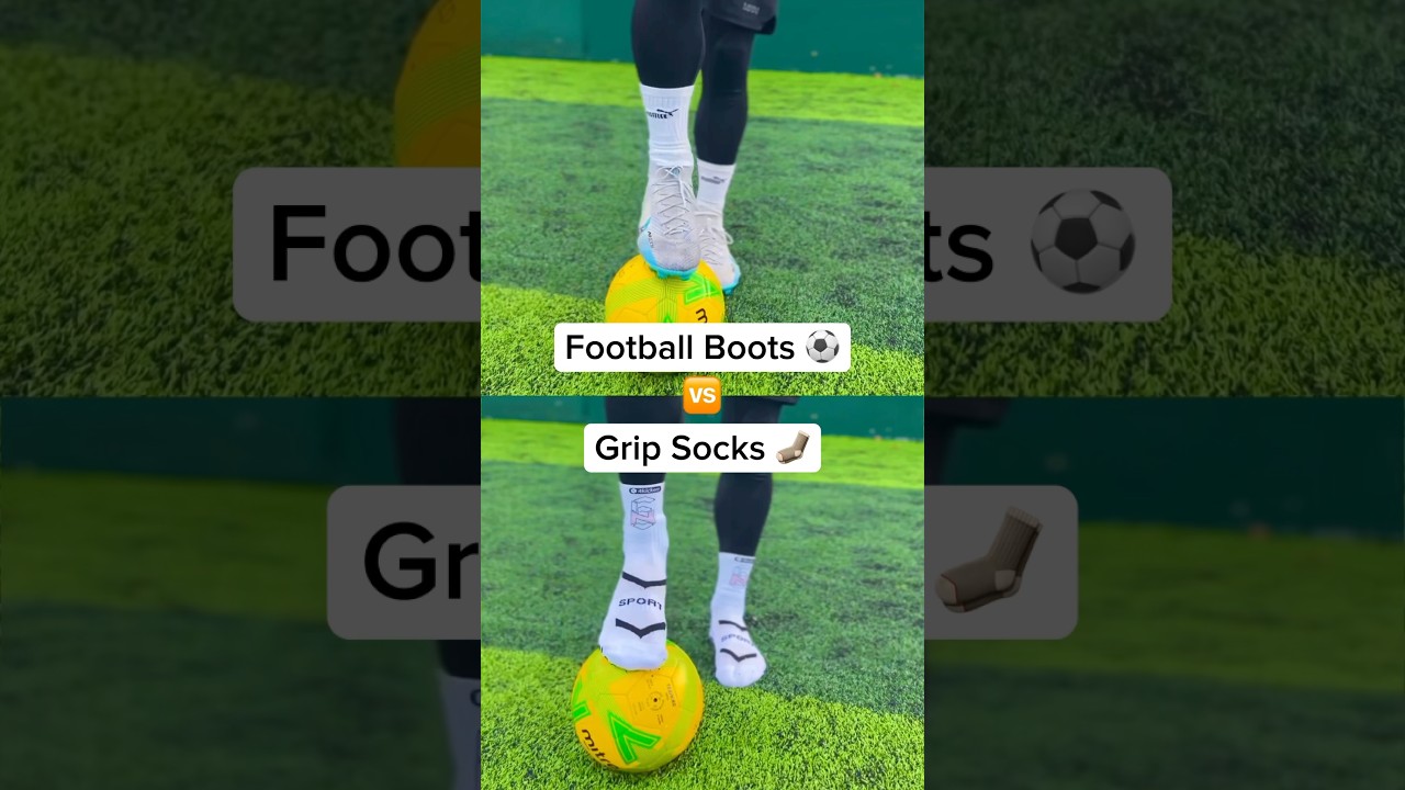 FOOTBALL BOOTS vs GRIP SOCKS ⚽️🧦