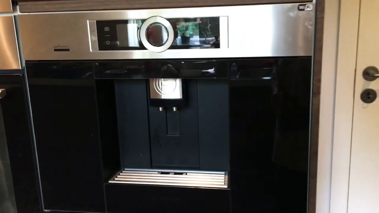 How to use Bosch home-connect built-in/integrated coffee machine I Coffee making demo