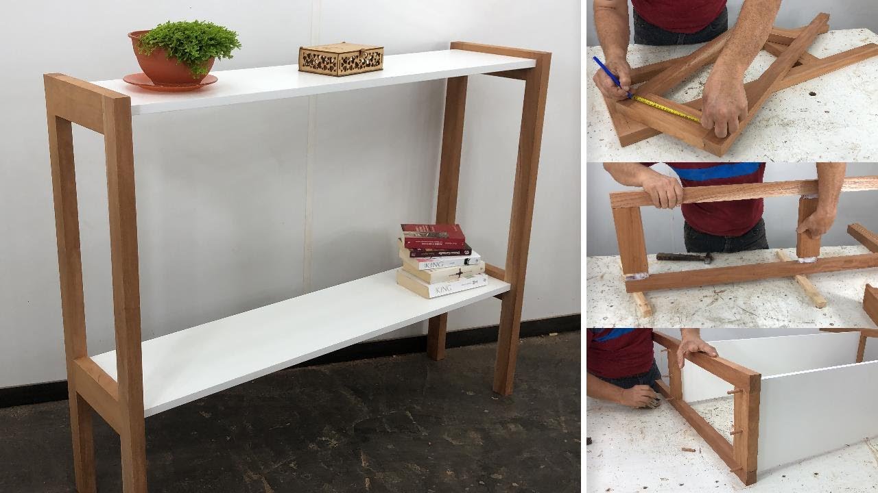 Recibidor muy Bonito de Madera y Melamina - Tutorial de Carpinteria