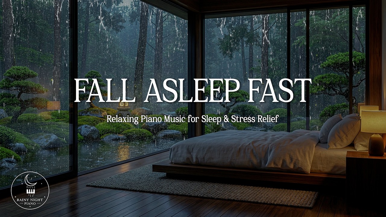 10 Hours of Soothing Music for Relaxing 🌧 Rainy Nature Sounds, Calm Relaxing Music for Stress Relief