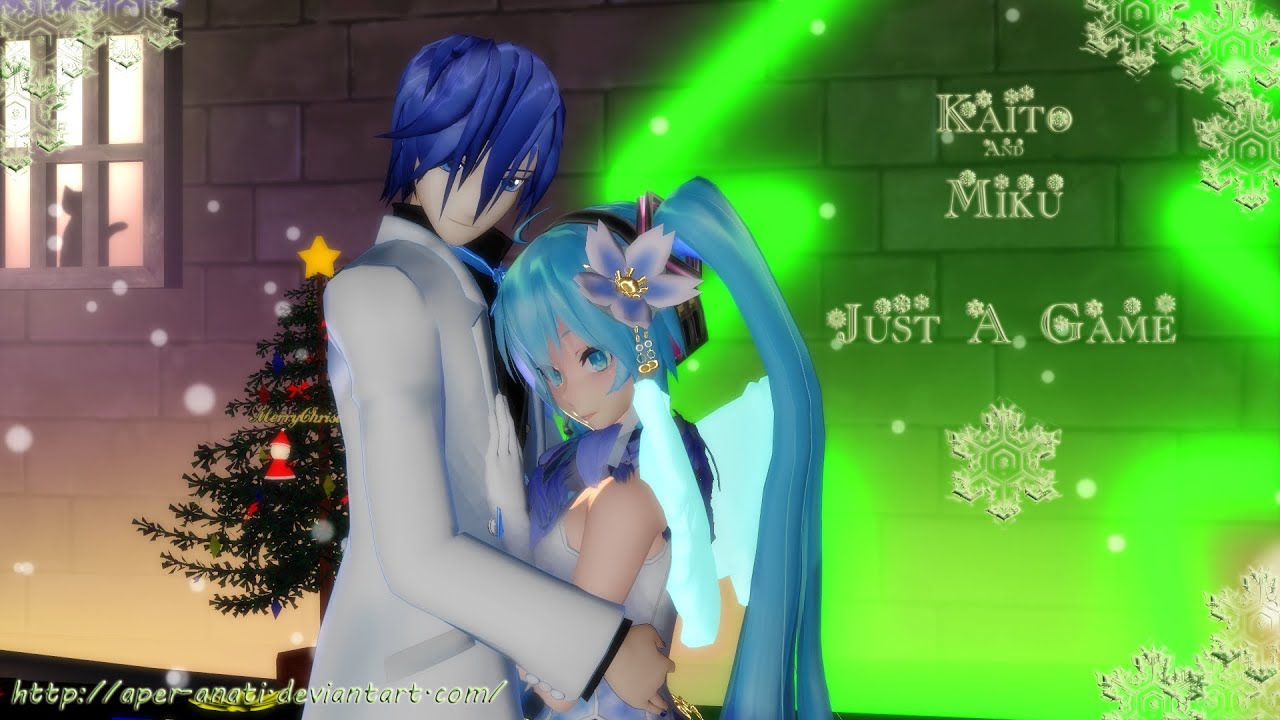 [MMD X-mas] Kaito x Miku - Just A Game