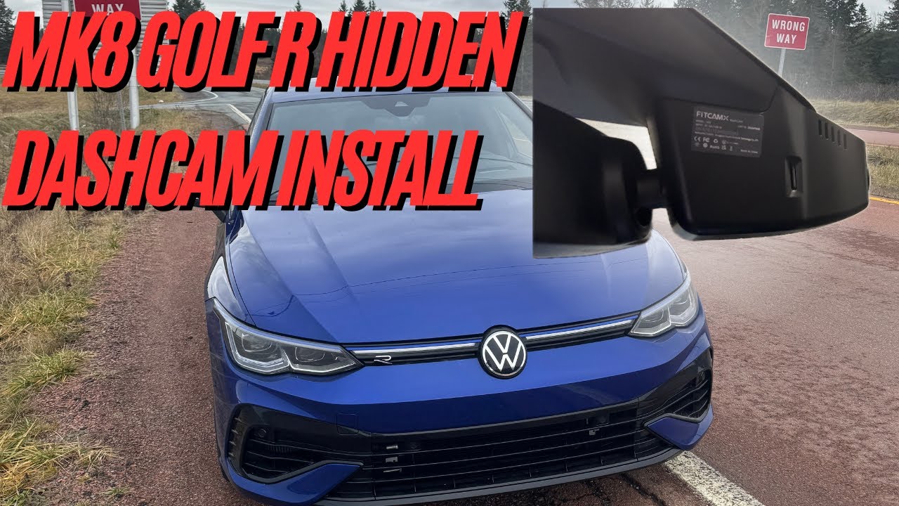 Установка скрытой видеорегистратора MK8 GOLF R — скрытая видеорегистратор FitCamX для MK7 и MK8 V...