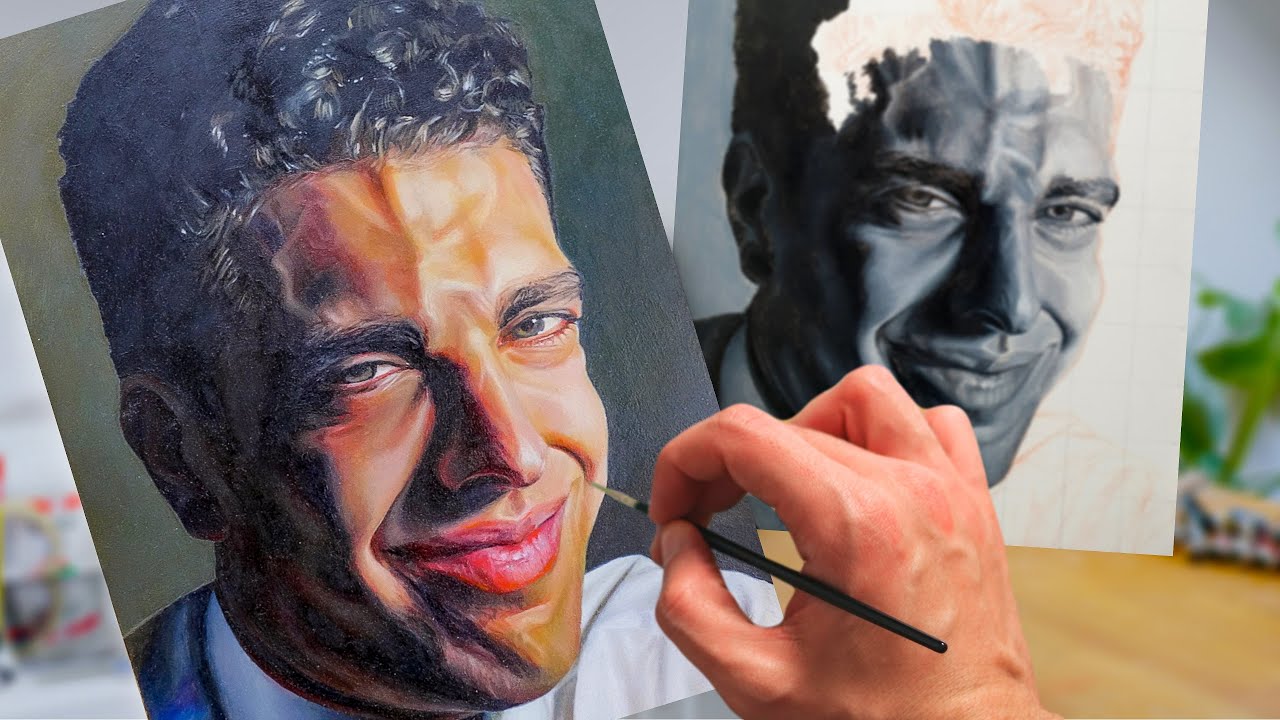 Apprendre à peindre un portrait en couleur ! (Épisode 3/4)