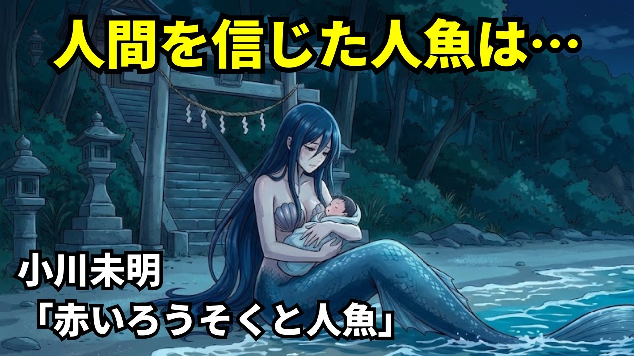 赤いろうそくと人魚（小川未明）残酷な復讐劇【朗読】
