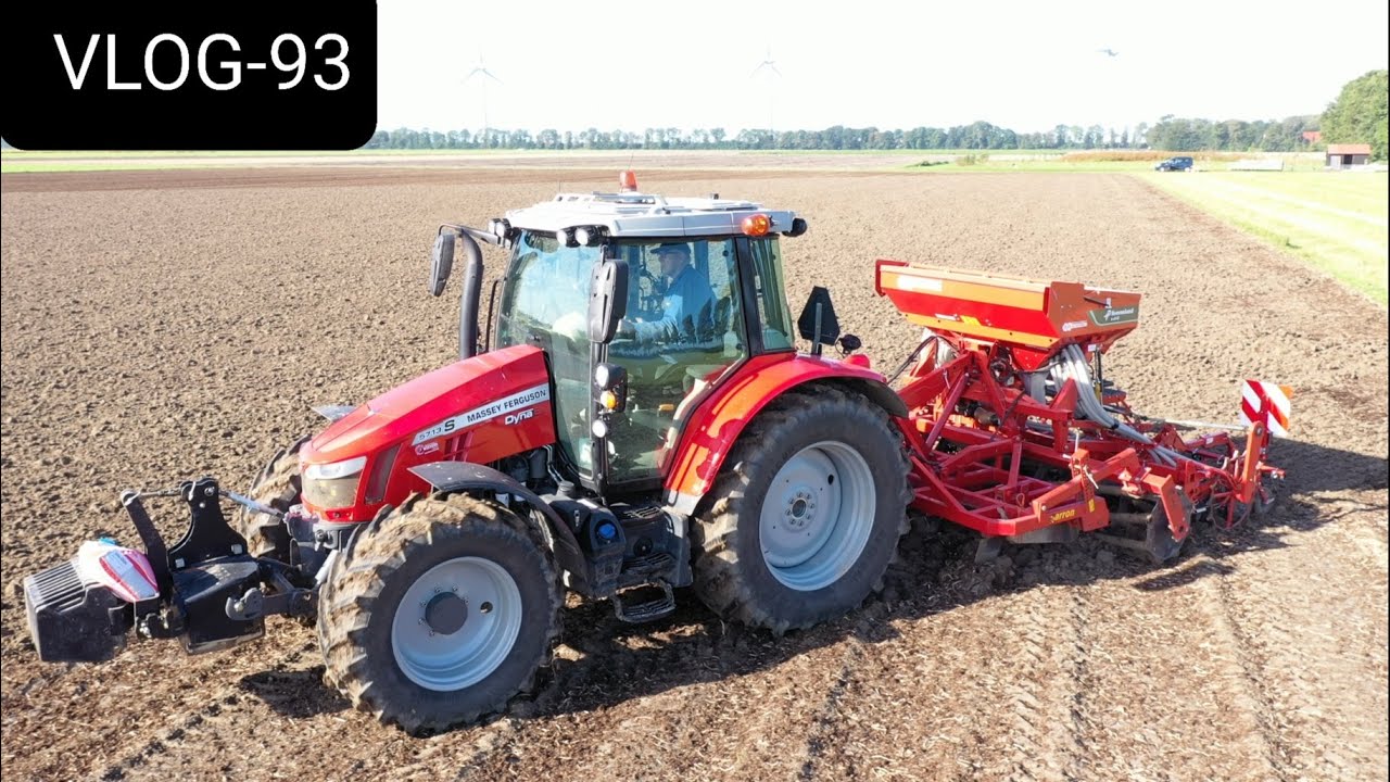 FARMVLOG #93  champost  strooien, woelen, groenbemester zaaien, aardappelen rooien.