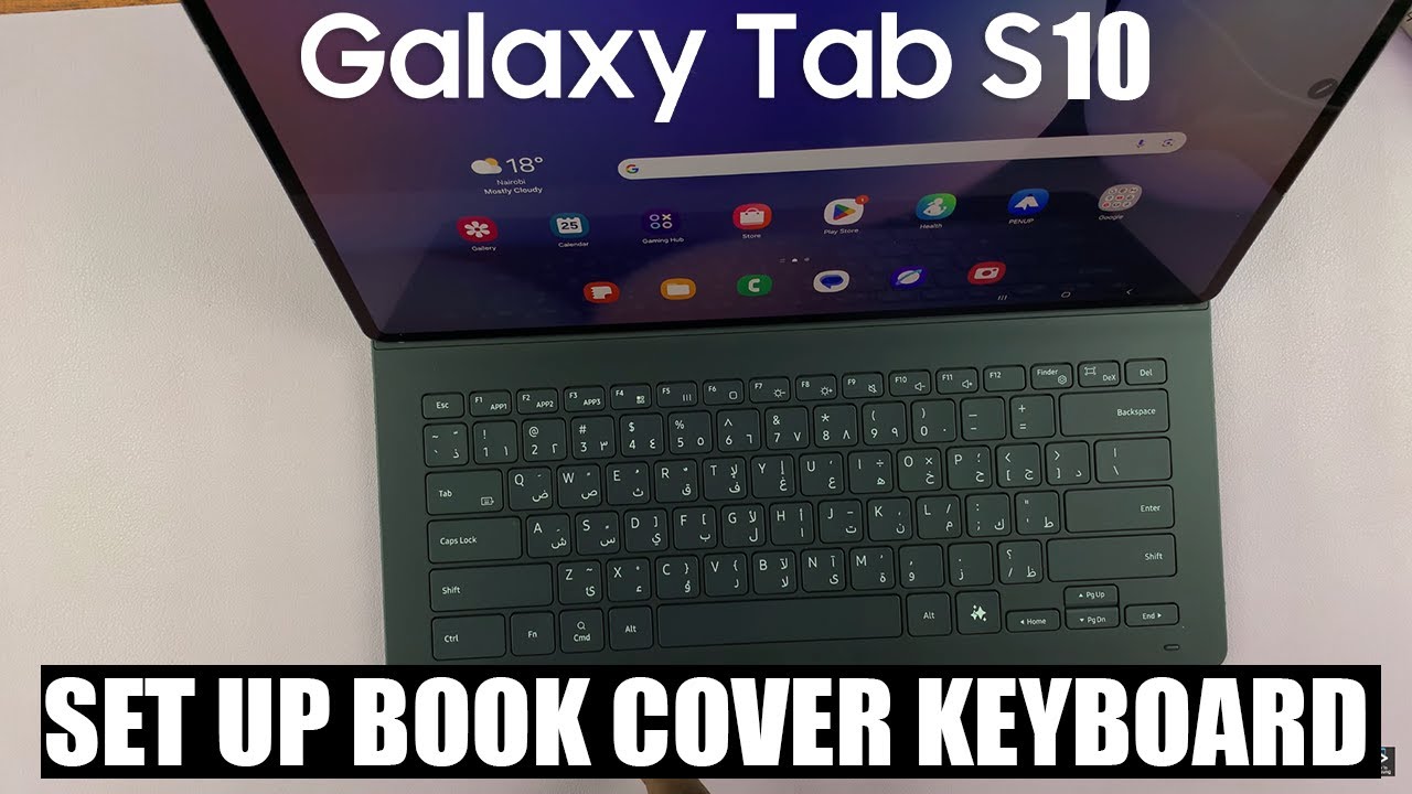 Unbox & Set Up Of Samsung Book Cover Keyboard