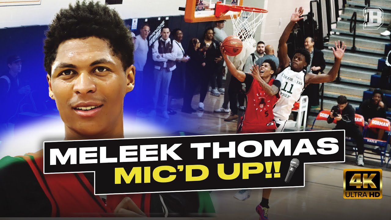 5-star Arkansas commit Meleek Thomas SHOWING out in Vegas FULL GAME MIC'D HIGHLIGHTS
