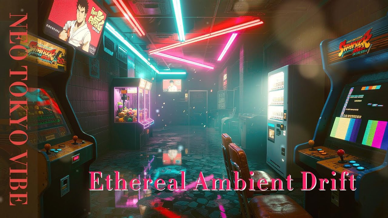 Floating Neon Dreams | Slow Ambient Synthscape