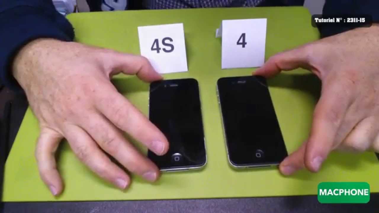 Différencier un iPhone 4 d'un  4S au premier coup d'oeil