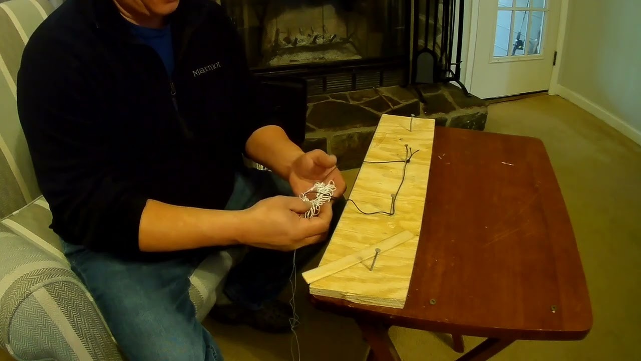 Cast net making instructions
