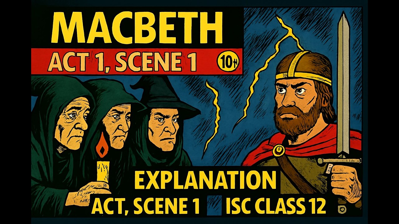Macbeth Act 1 Scene 1 — Line-by-Line Analysis (हिंदी + English) | ISC Class 12 | Project with Me