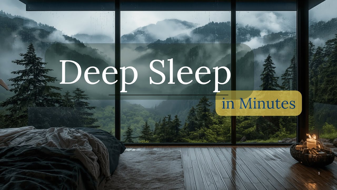 Sleep Music – Rain & Fireplace Sounds for Fast Relaxation
