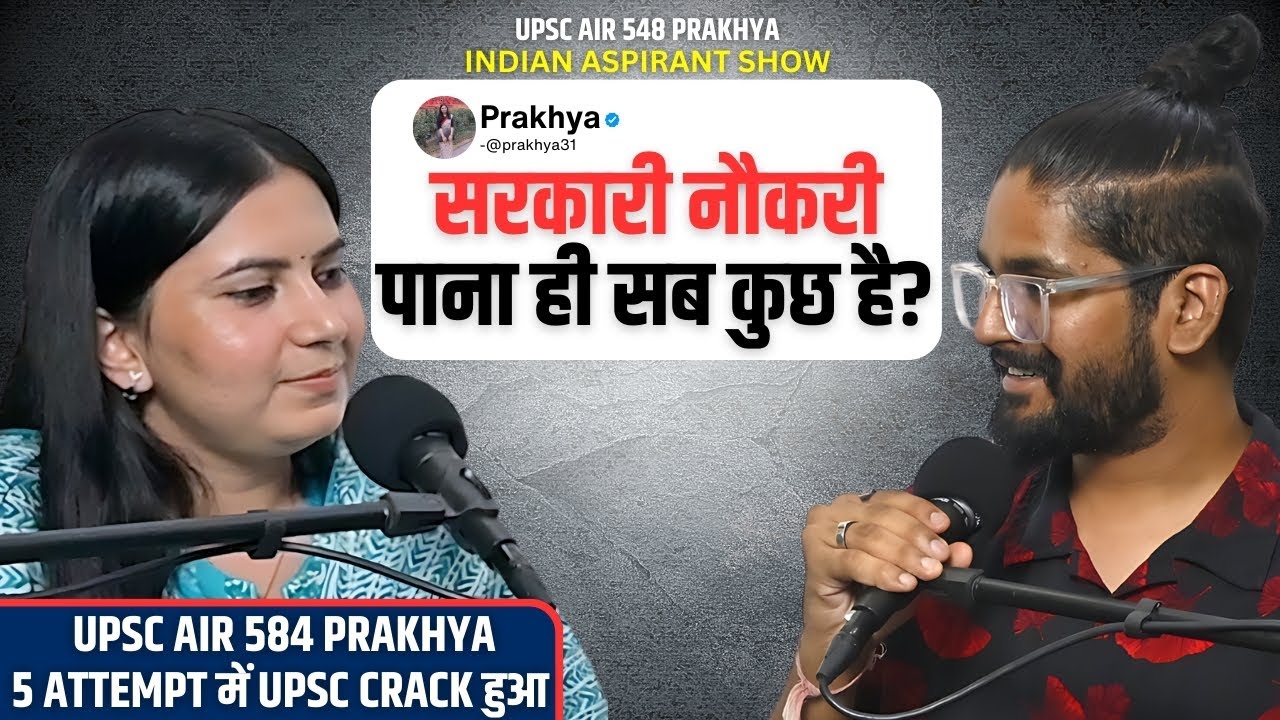 UPSC Topper Prakhya on Indian Aspirant Show | UPSC Podcast | UPSC Strategy and Motivation 