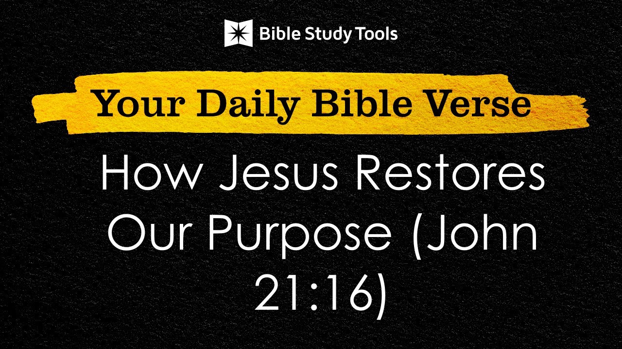 How Jesus Restores Our Purpose (John 21:16) | Your Daily Bible Verse