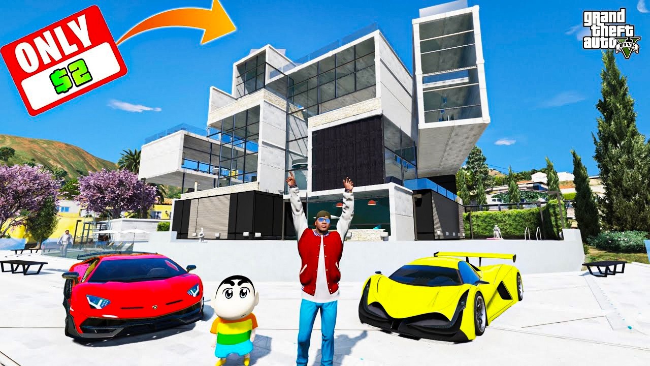 Franklin & Shinchan Collecting $1 to $1,000,000 RARE Car FOR Marriage  In GTA5 ||