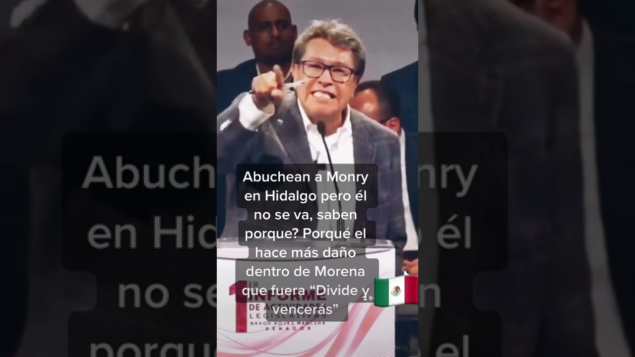 Abuchean a Monreal en Hidalgo