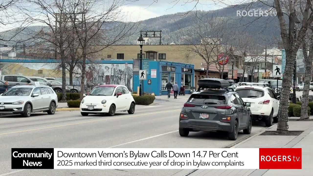 Downtown Vernon Saw a 14.7 Per Cent Drop in Bylaw Calls in 2025