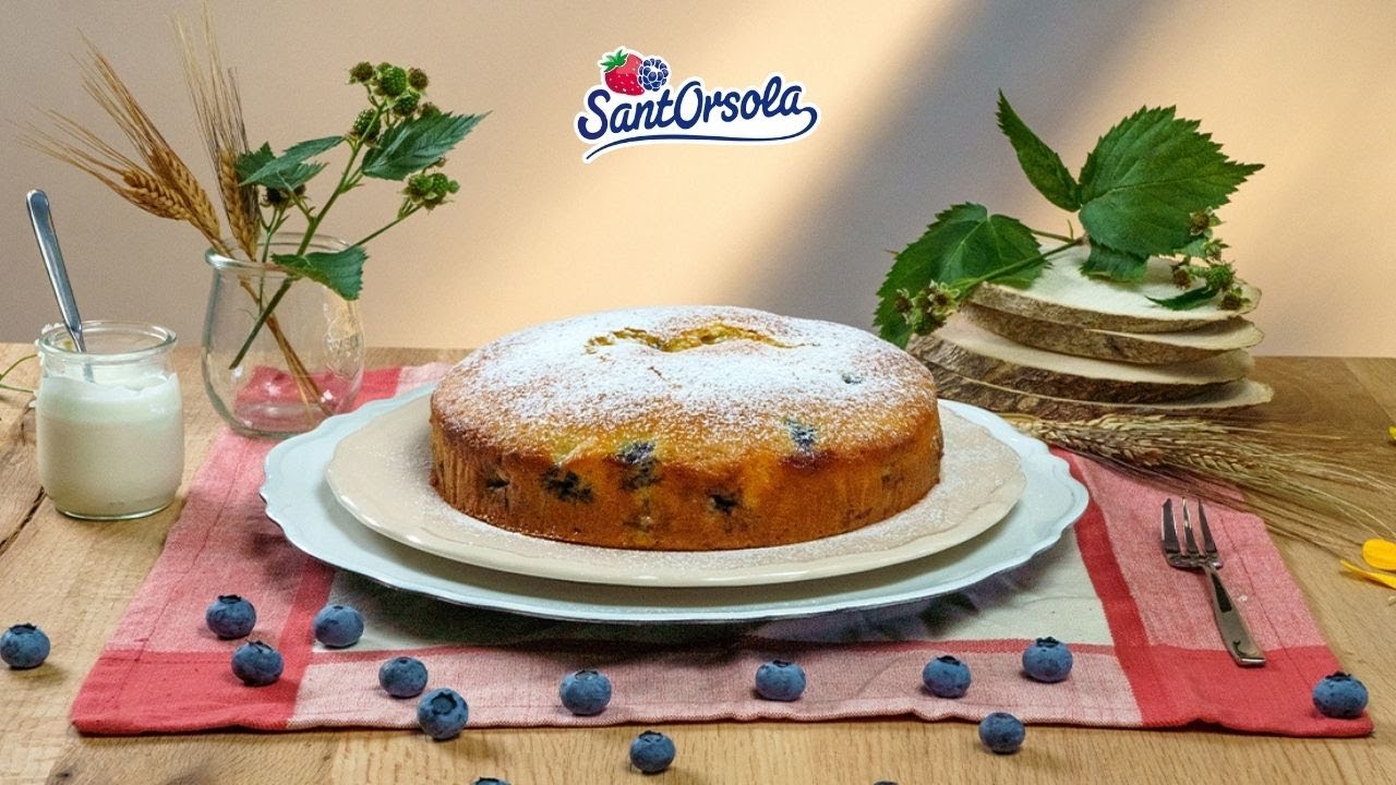 Torta morbida con skyr e mirtilli - Sant'Orsola Videoricette