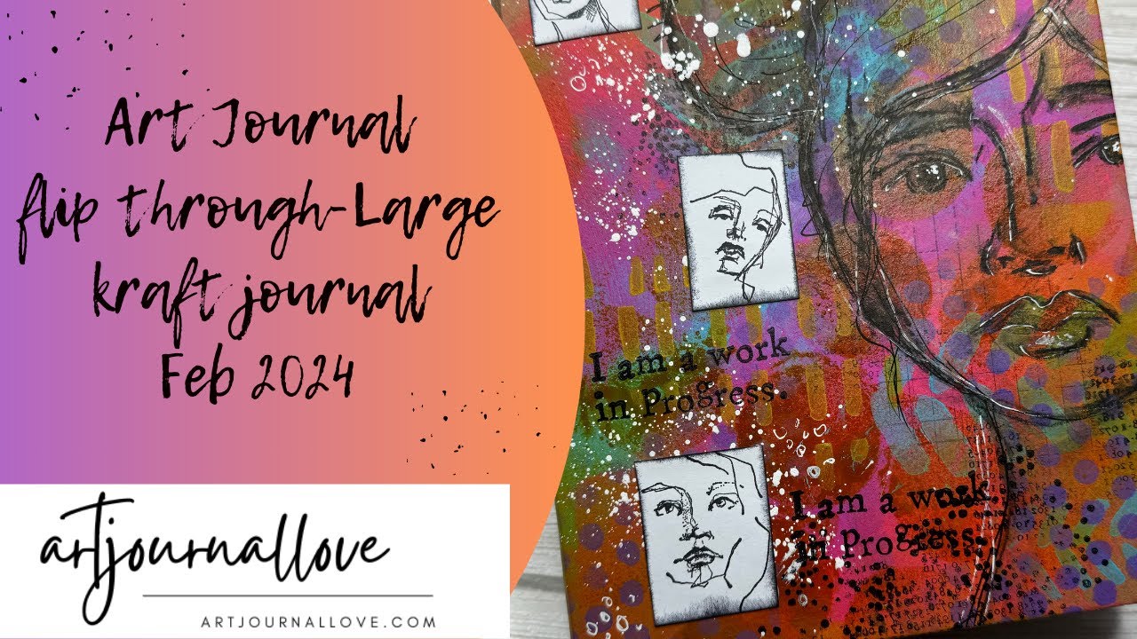 Art Journal flip through - Feb 2024