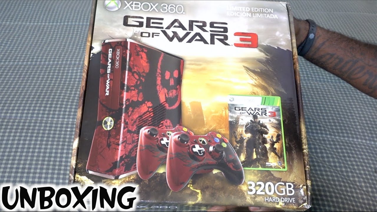 Xbox 360 Gears of War 3 Limited Edition Unboxing