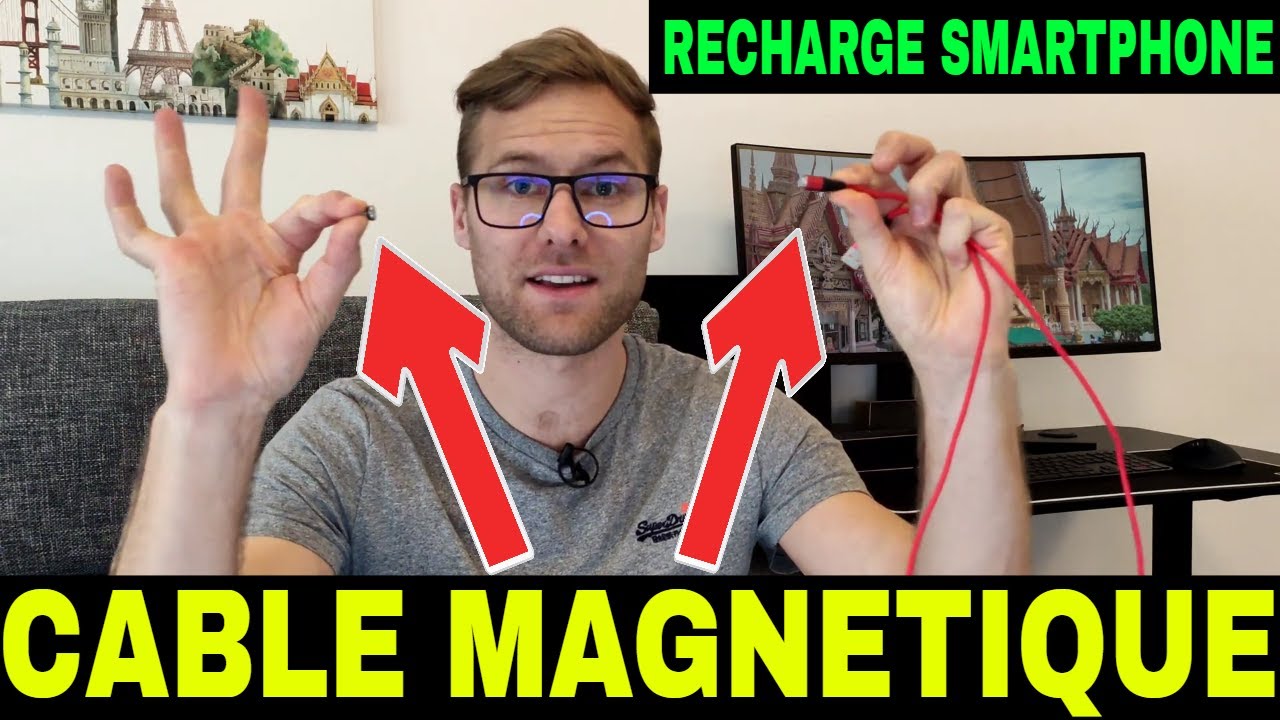 Cable magnetique smartphone : Recharge rapide et data ( C&acirc;ble d'alimentation magn&eacute;tique iphone )