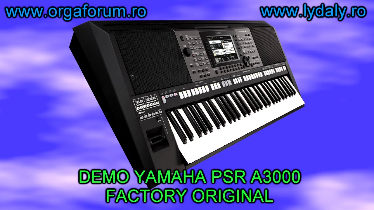 DEMO YAMAHA PSR A3000 Factory original (ALL)
