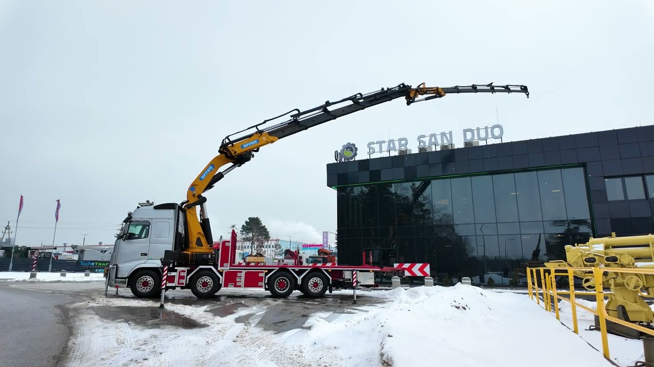 VOLVO FH750 8x4 EFFER 955/6S HDS Żuraw Wciągarka