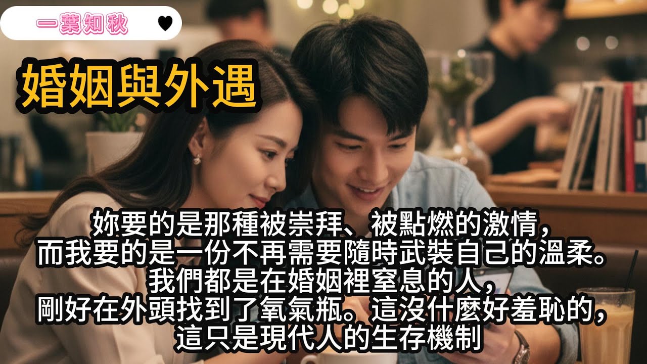 林若凡在工作中受挫，本能地想回家找丈夫尋求安慰，卻發現丈夫正對著手機向另一個女人互道晚安。#言情小說 #兩性小說 #虐文 #一口氣看完 #小說