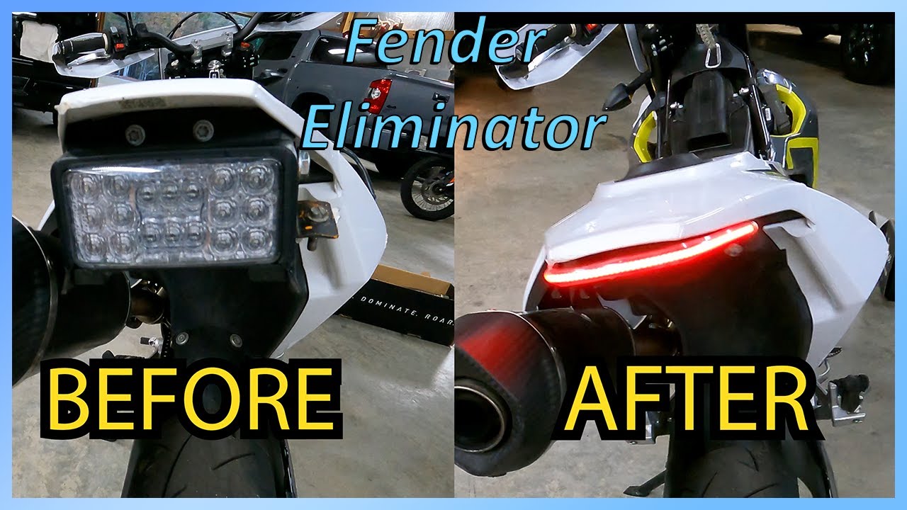 Installing Bike Litez Fender Eliminator on Husqvarna 701SM